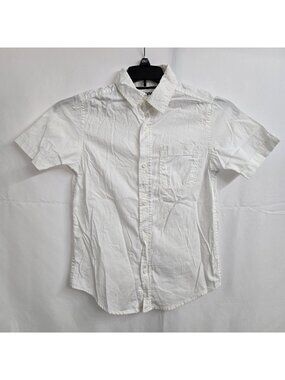 Boys Tony Hawk Button Down Shirt Size Small White Collared